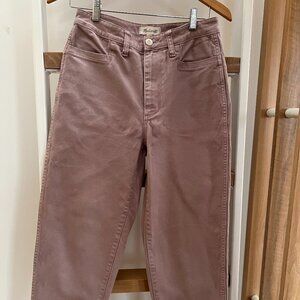 Madewell Slim Emmett Tapered Pants Vintage Petal Pink Size 27